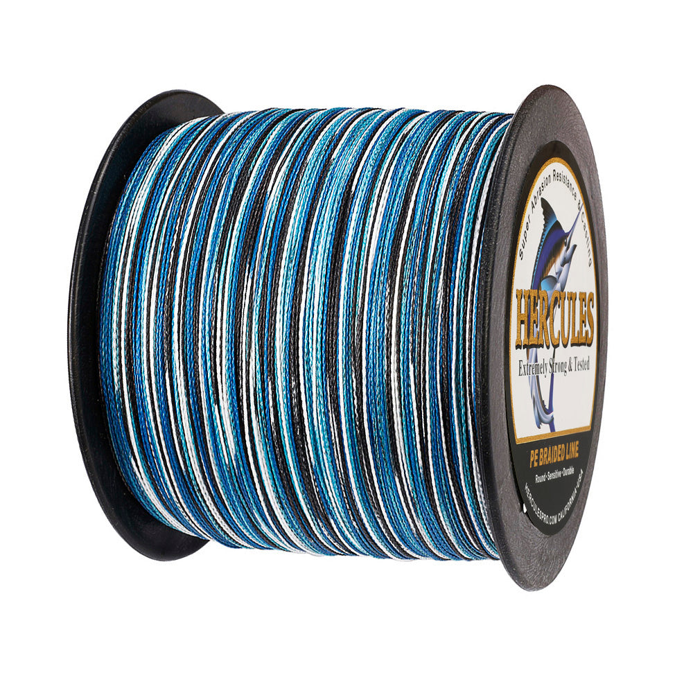 2000M 2187Yds Camo Blue 6lb-100lb HERCULES PE Braid Fishing Line 4 Strands HERCULES