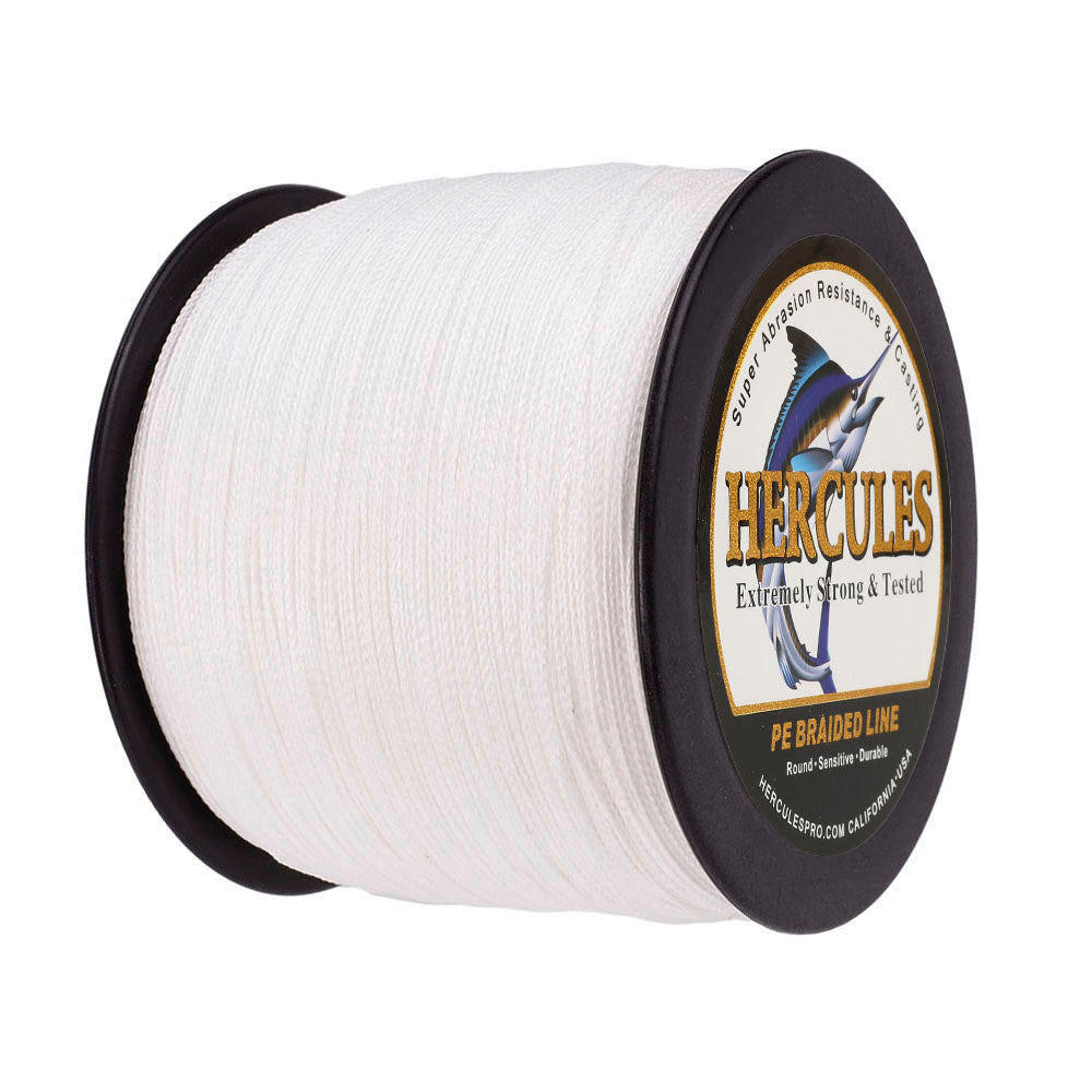 2000M 2187Yds White 6lb-100lb HERCULES PE Braided Fishing Line 4 Strands HERCULES