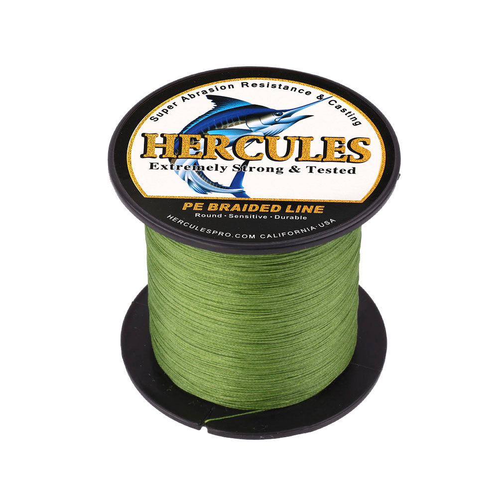 100M 109Yds Army Green 10lb-300lb HERCULES PE braid Fishing Line 8 Strands HERCULES