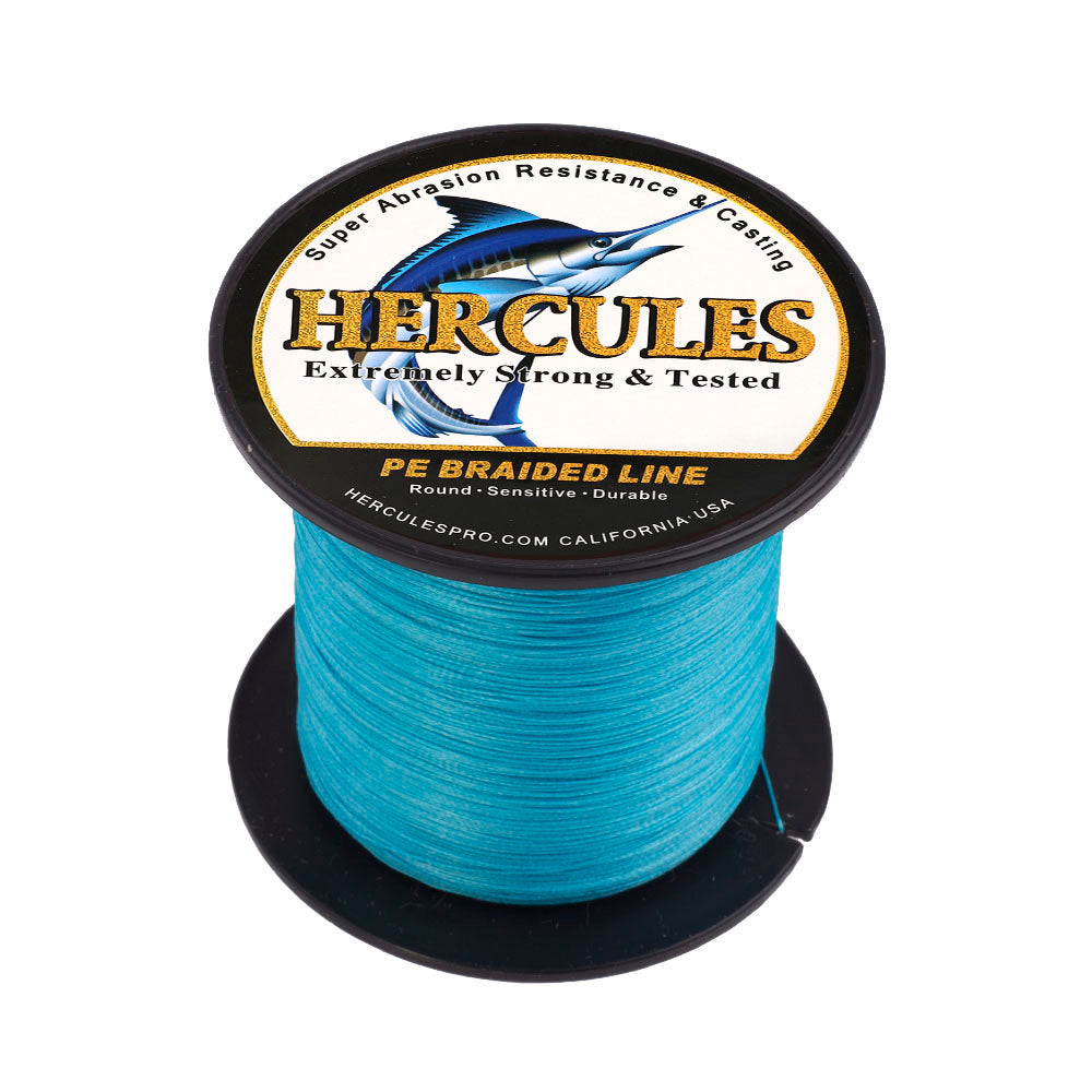 100M 109Yds Blue 10lb-300lb HERCULES PE Braided Fishing Line 8 Strands HERCULES