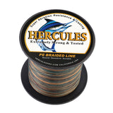 100M 109Yds Camouflage 10lb-300lb HERCULES PE braid Fishing Line 8 Strands HERCULES