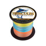 100M 109Yds Multicolor 10lb-300lb HERCULES PE Braided Fishing Line 8 Strands HERCULES