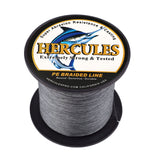 100M 109Yds Grey 10lb-300lb HERCULES PE Braided Fishing Line 8 Strands HERCULES