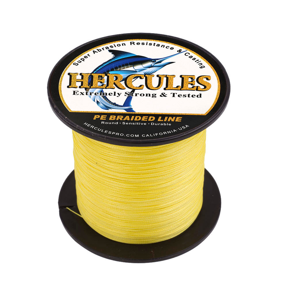 100M 109Yds Yellow 10lb-300lb HERCULES PE braid Fishing Line 8 Strands HERCULES