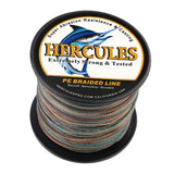 100M 109Yds Camouflage 10lb-300lb HERCULES PE braid Fishing Line 8 Strands HERCULES
