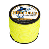 100M 109Yds Fluorescent Yellow 10lb-300lb HERCULES PE braid Fishing Line 8 Strands HERCULES