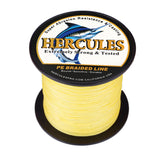 100M 109Yds Yellow 6lb-100lb HERCULES PE Braided Fishing Line 4 Strands HERCULES