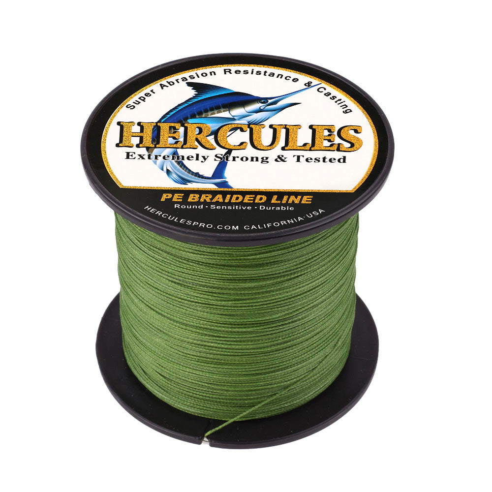 100M 109Yds Army Green 10lb-300lb HERCULES PE braid Fishing Line 8 Strands HERCULES