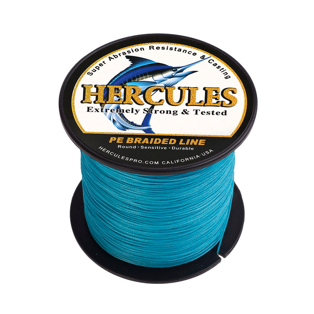 100M 109Yds Blue 10lb-300lb HERCULES PE Braided Fishing Line 8 Strands HERCULES