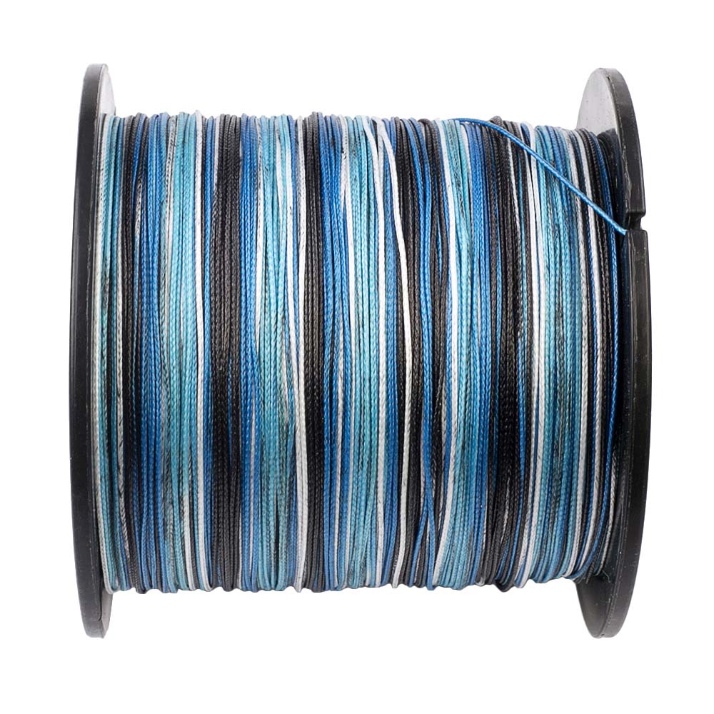 HERCULES 8 Strands 100M 109Yds Blue Camo 10lbs-300lbs PE Dyneema Braided Fishing Line Blue Camo Braid Line HERCULES