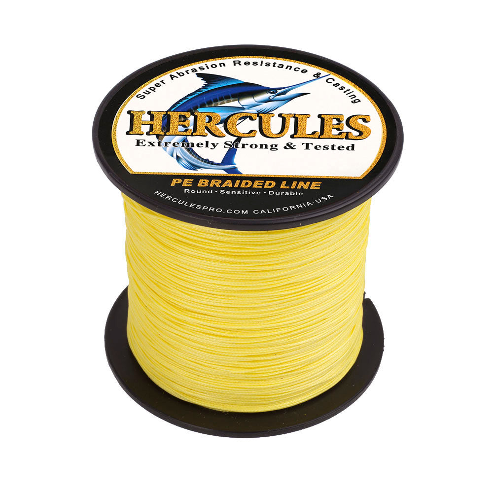 100M 109Yds Yellow 10lb-300lb HERCULES PE braid Fishing Line 8 Strands HERCULES