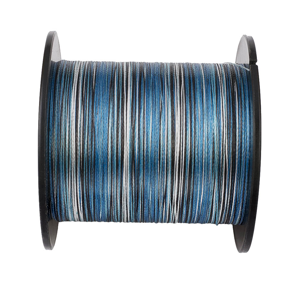 100M 109Yds Camo Blue HERCULES 4 Strands 6lbs-100lbs PE Dyneema braid Fishing Line blue camouflage braided Line HERCULES