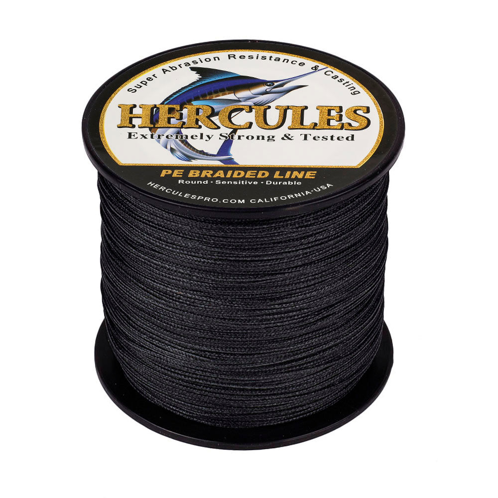 100M 109Yds Black 10lb-300lb HERCULES PE braid Fishing Line 8 Strands HERCULES