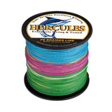 100M 109Yds Multicolor 10lb-300lb HERCULES PE Braided Fishing Line 8 Strands HERCULES