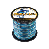 300M 328Yds Blue Camo HERCULES 8 Strands 10lbs-300lbs PE Dyneema braid Fishing Line blue camouflage braid Line HERCULES