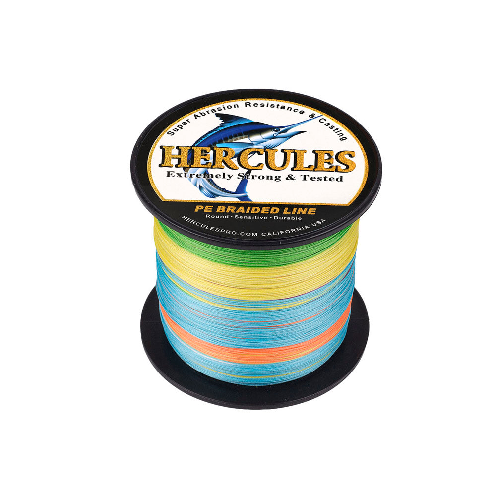 300M 328Yds Multicolor 10lb-300lb HERCULES PE braid Fishing Line 8 Strands HERCULES