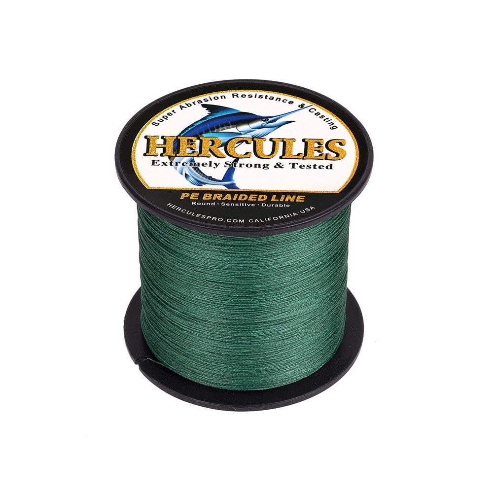 300M 328Yds Green 10lb-300lb HERCULES PE Braided Fishing Line 8 Strands HERCULES