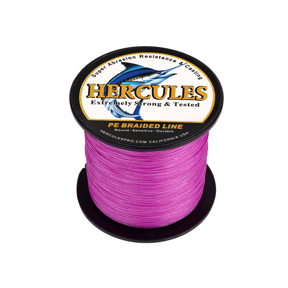 300M 328Yds Pink 10lb-300lb HERCULES PE braid Fishing Line 8 Strands HERCULES