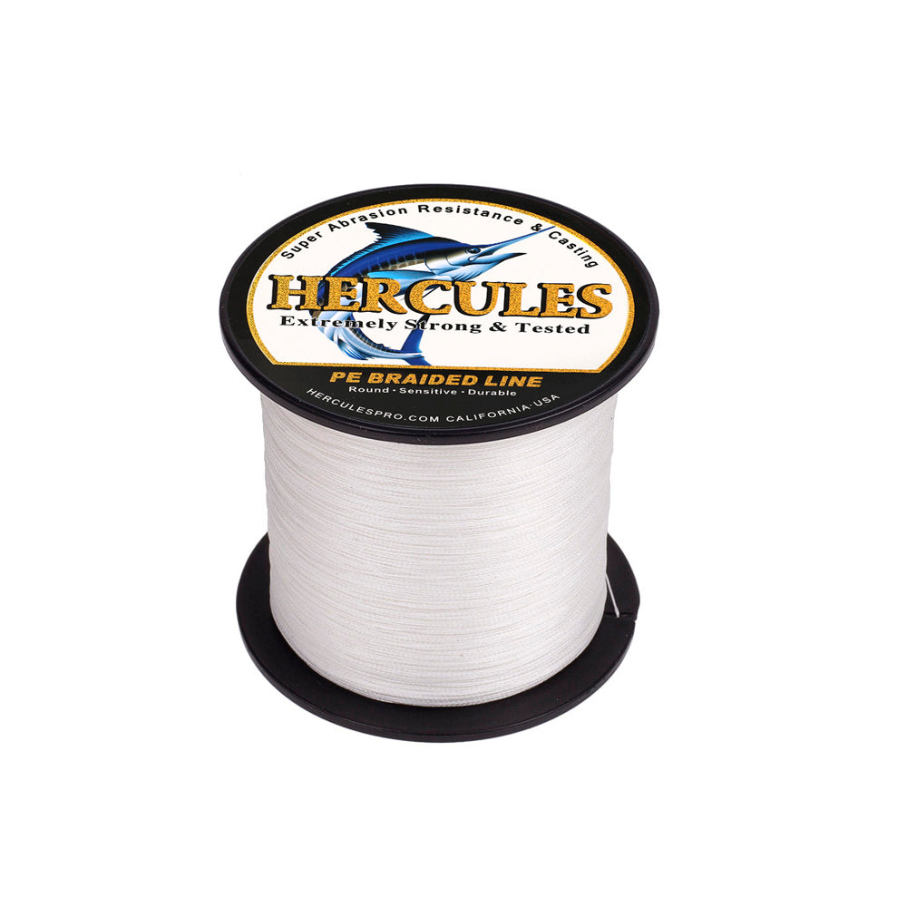 300M 328Yds White 10lb-300lb HERCULES PE braid Fishing Line 8 Strands HERCULES