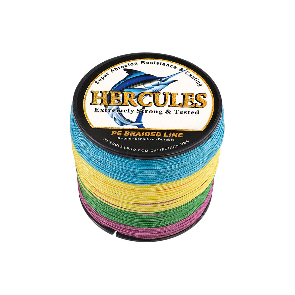 300M 328Yds Multicolor 10lb-300lb HERCULES PE braid Fishing Line 8 Strands HERCULES