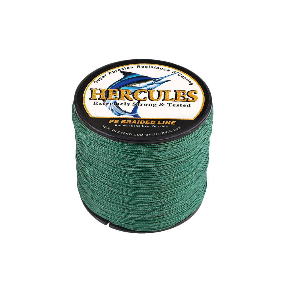 300M 328Yds Green 10lb-300lb HERCULES PE Braided Fishing Line 8 Strands HERCULES