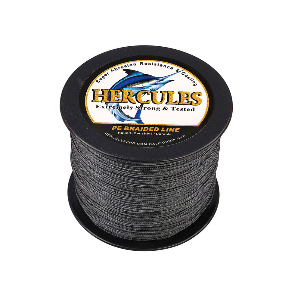 300M 328Yds Black 10lb-300lb HERCULES PE Braided Fishing Line 8 Strands HERCULES