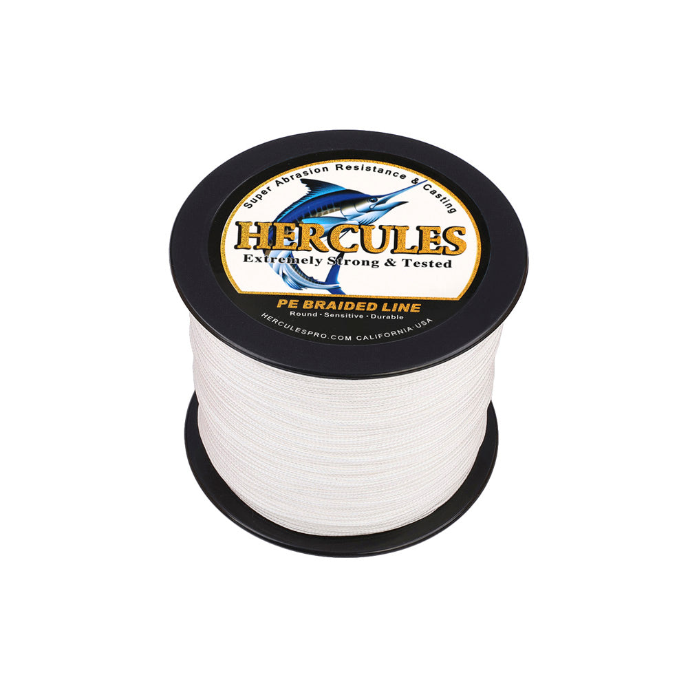 300M 328Yds White 10lb-300lb HERCULES PE braid Fishing Line 8 Strands HERCULES