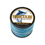 300M 328Yds Blue Camo HERCULES 8 Strands 10lbs-300lbs PE Dyneema braid Fishing Line blue camouflage braid Line HERCULES