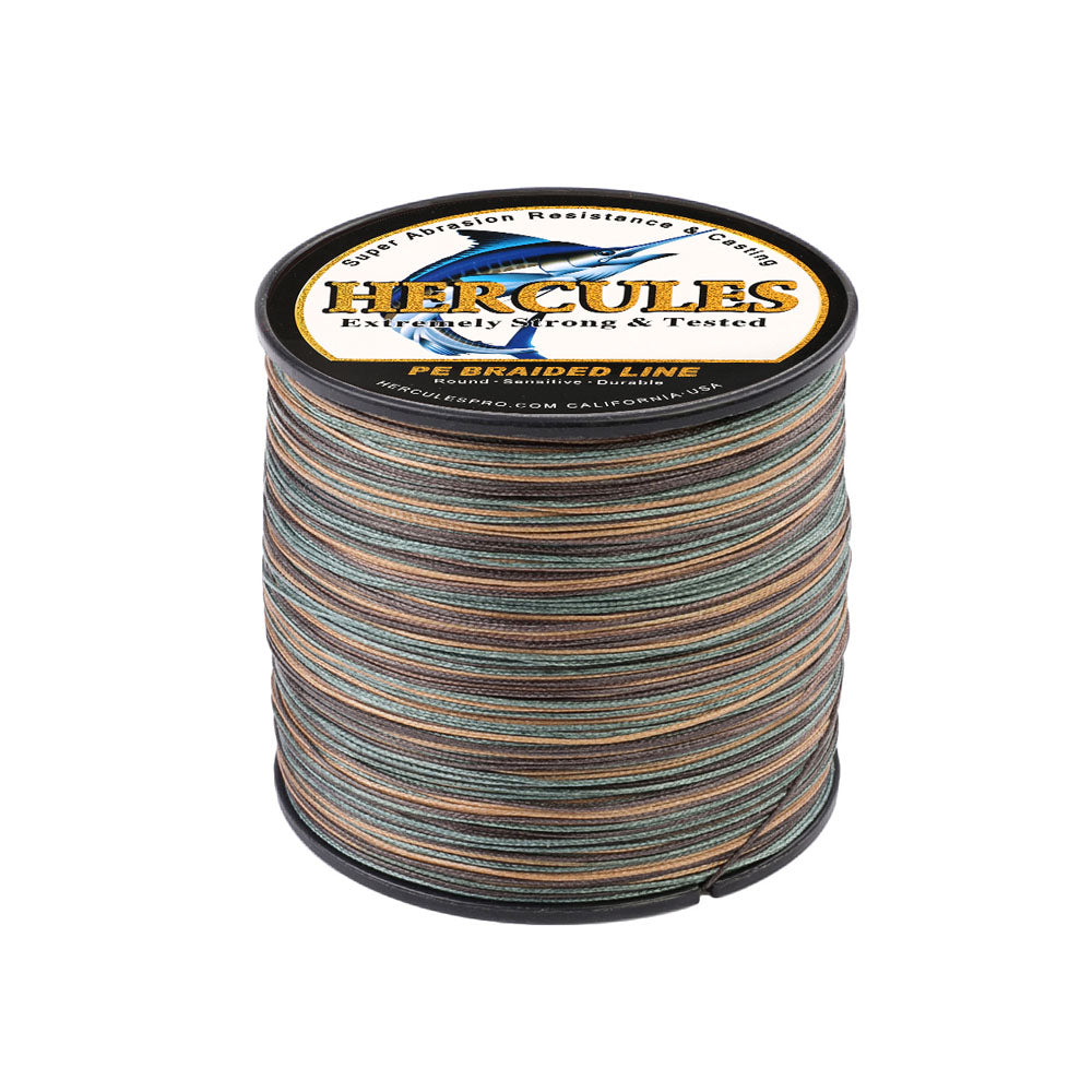 300M 328Yds Camouflage 10lb-300lb HERCULES PE Braided Fishing Line 8 Strands HERCULES