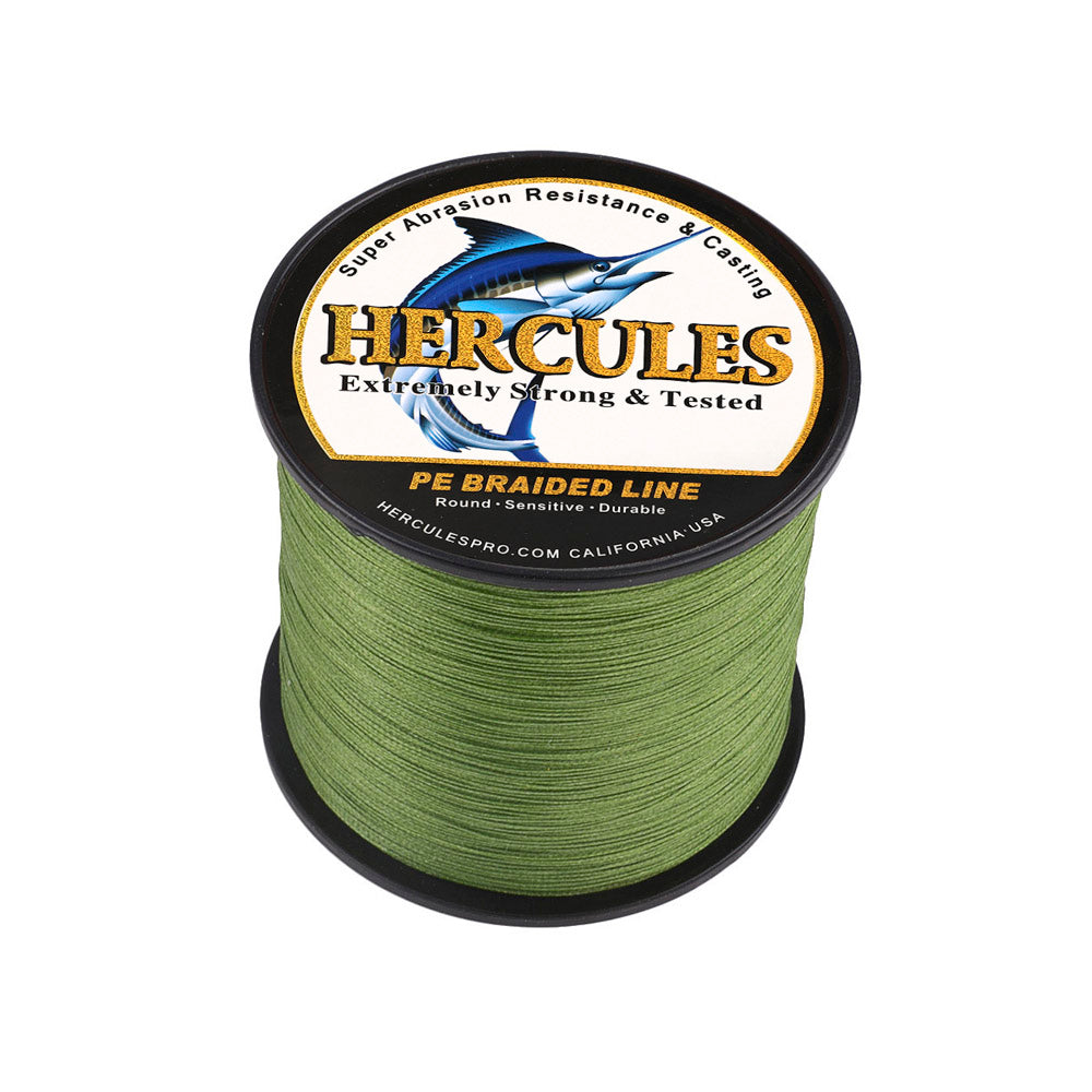 500M 547Yds Army Green 10lb-300lb HERCULES PE braid Fishing Line 8 Strands HERCULES