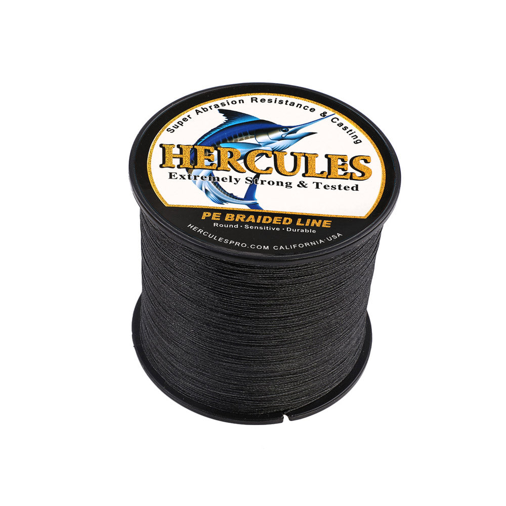 500M 547Yds Black 10lb-300lb HERCULES PE braid Fishing Line 8 Strands HERCULES