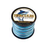 500M 547Yds Camo Blue 10lb-300lb HERCULES PE braid Fishing Line 8 Strands HERCULES