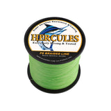 500M 547Yds Fluorescent Green 10lb-300lb HERCULES PE Braided Fishing Line 8 Strands HERCULES