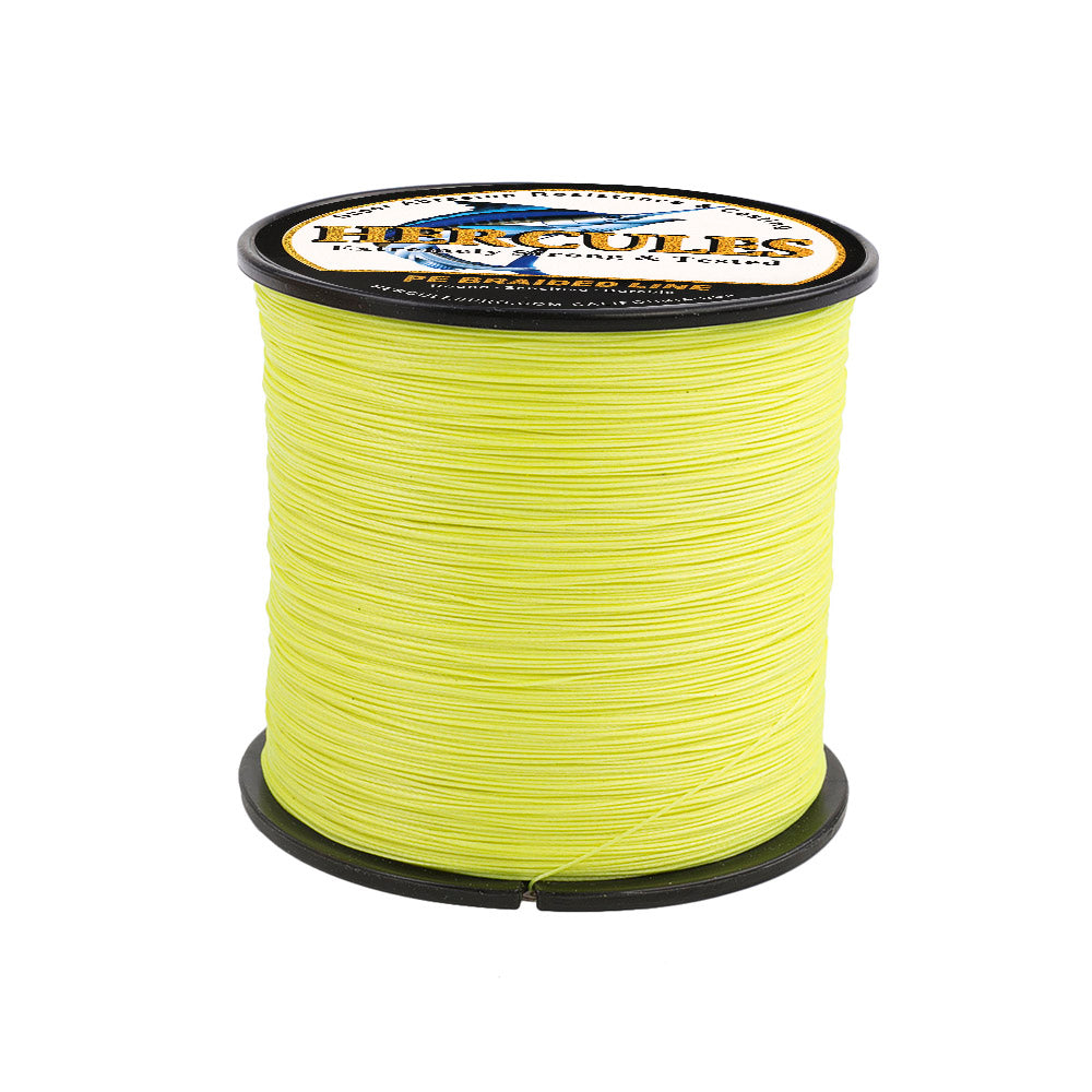 500M 547Yds Fluorescent Yellow 10lb-300lb HERCULES PE braid Fishing Line 8 Strands HERCULES