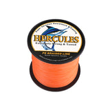 500M 547Yds Orange 10lb-300lb HERCULES PE braid Fishing Line 8 Strands HERCULES