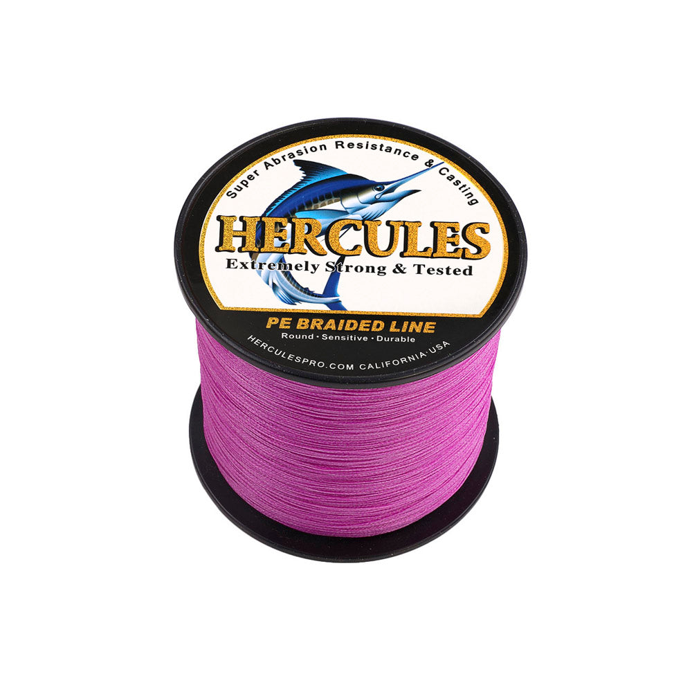 500M 547Yds Pink 10lb-300lb HERCULES PE Braided Fishing Line 8 Strands HERCULES