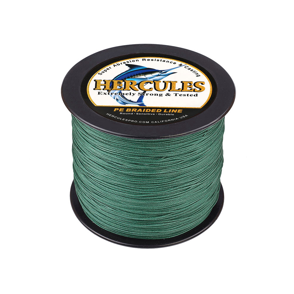500M 547Yds Green 10lb-300lb HERCULES PE braid Fishing Line 8 Strands HERCULES