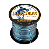 500M 547Yds Camo Blue 6lb-100lb HERCULES PE Braided Fishing Line 4 Strands HERCULES