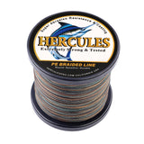 500M 547Yds Camouflage 6lb-100lb HERCULES PE Braid Fishing Line 4 Strands HERCULES