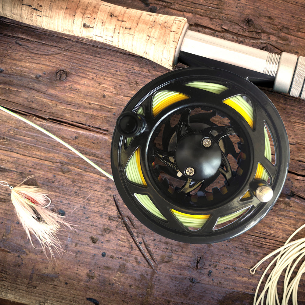 HERCULES Fly Fishing Reel with Push Button Release, Aluminum Alloy HERCULES