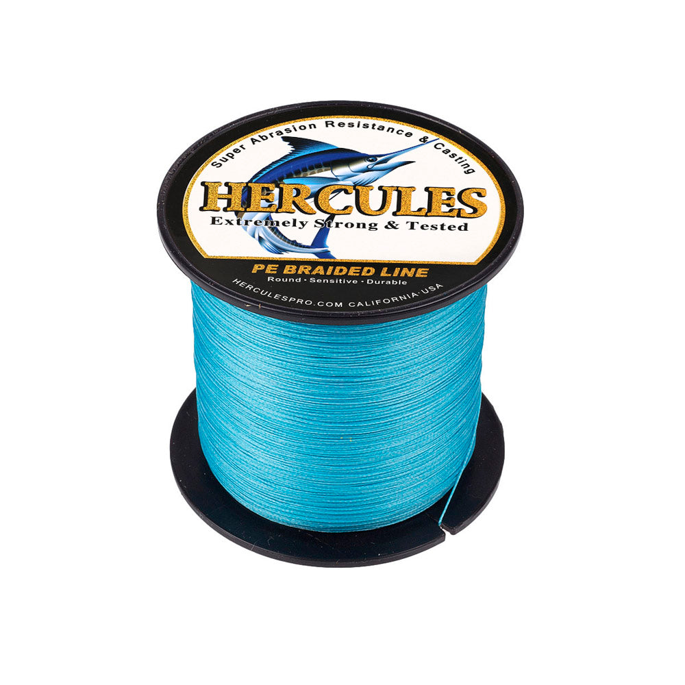300M 328Yds Blue 10lb-300lb HERCULES PE braid Fishing Line 8 Strands HERCULES