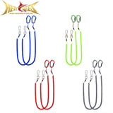 HERCULES M3LP Heavy Duty Fishing Coil Lanyard Kayak Leash Pack of 2(17.7”Plus×2) 4 Colors