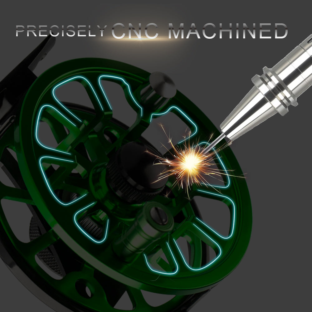 HERCULES Fly Fishing Reel CNC-machined Aluminum Alloy HERCULES