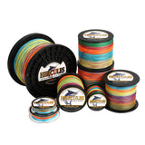2000M 2187Yds Multicolor 10lb-200lb HERCULES PE braid Fishing Line 8 Strands