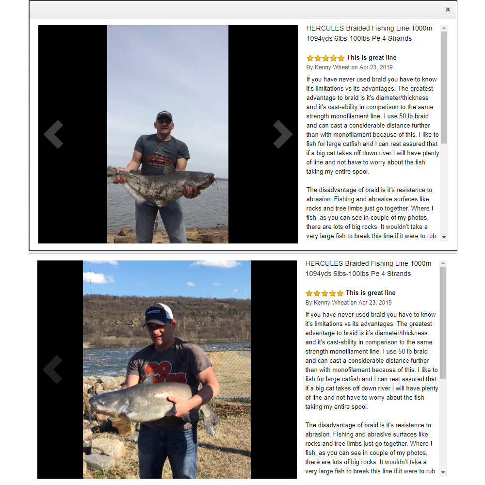 2000M 2187Yds Yellow 6lb-100lb HERCULES PE Braid Fishing Line 4 Strands HERCULES