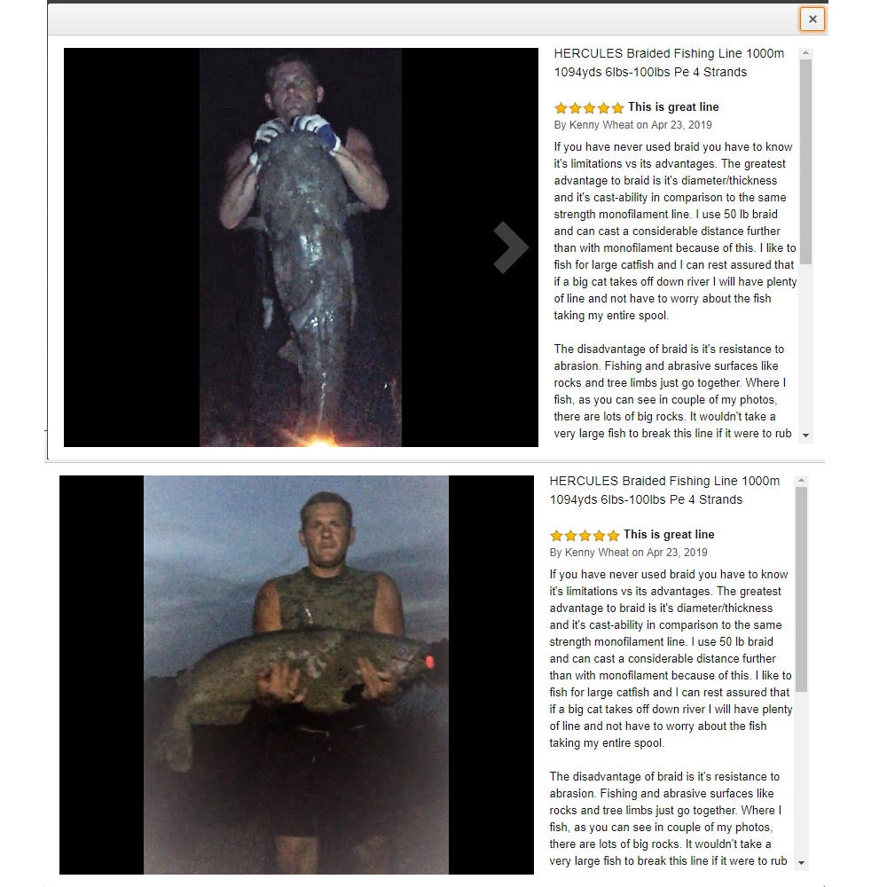 1500M 1640Yds Red 6lb-100lb HERCULES PE Braided Fishing Line 4 Strands HERCULES