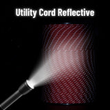 HERCULES Reflective 550 Paracord Imperial Red for Camping Rope Type III Parachute Cord HERCULES