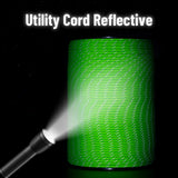 HERCULES Reflective 550 Paracord Neon Green for Camping Rope Type III Parachute Cord HERCULES