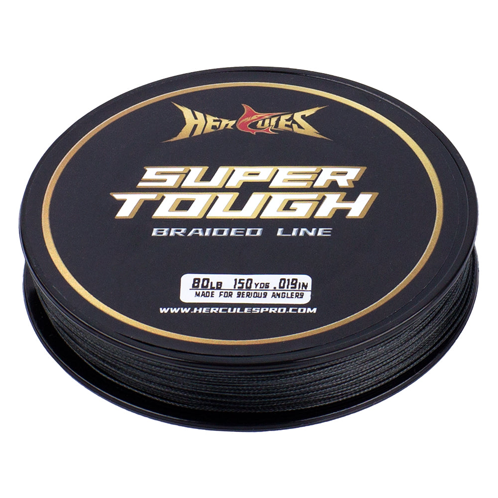 HERCULES SUPER TOUGH Black Braided Fishing Line HERCULES