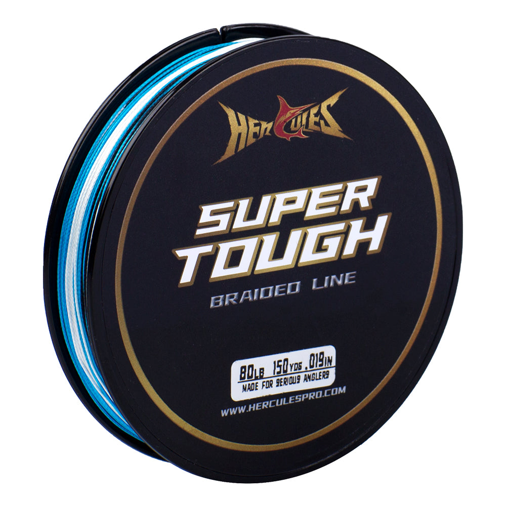 HERCULES SUPER TOUGH Camo Blue Braided Fishing Line HERCULES